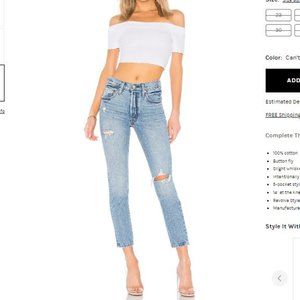 Levi's 501 Skinny High Rise Distressed Light Wash Jeans W 25 x L 28